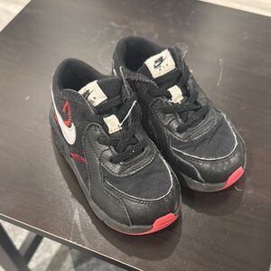 Nike Kids Black and Red Sneakers